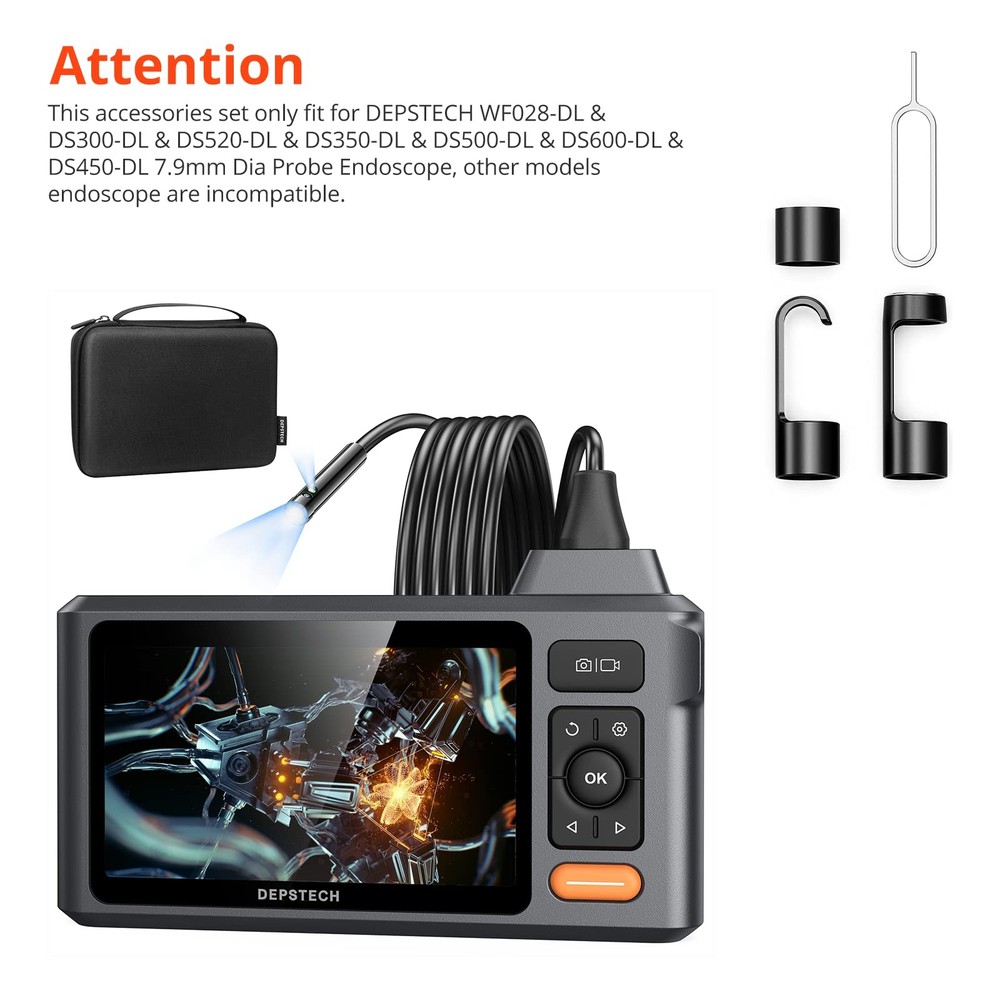 DEPSTECH Accessories Including Hook Magnet Protective Cap 7.9mm Dia, Black