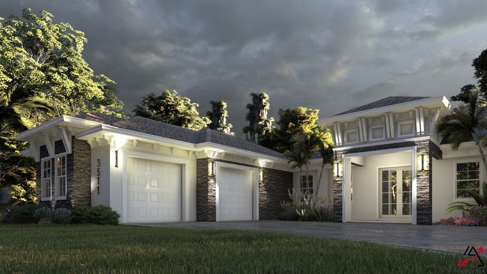 BLUEPRINTS CONTEMPORARY HOUSE PLAN ARCHUP #120