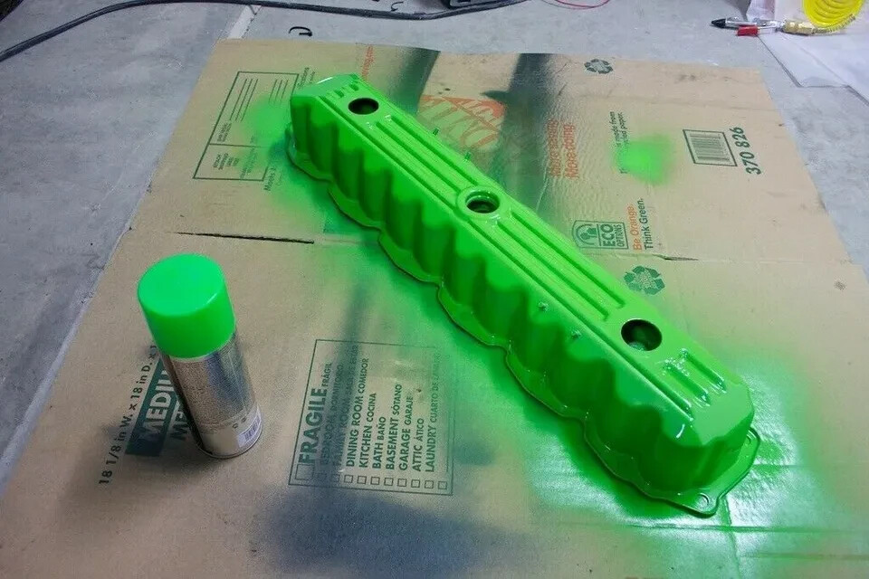 Lime Green Coating Spray Can Brake Caliper Engine Custom Ceramic Paint High Temp