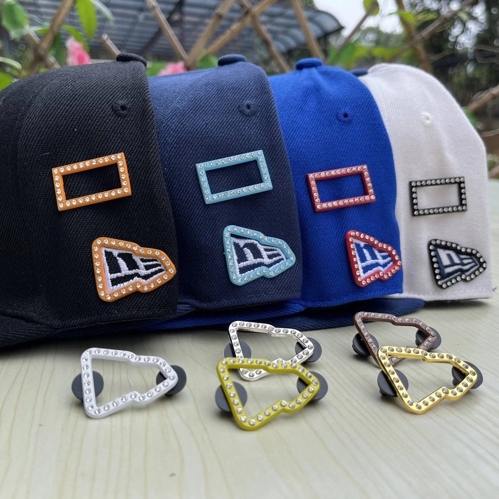 Border Hat Pin Set - White Diamond