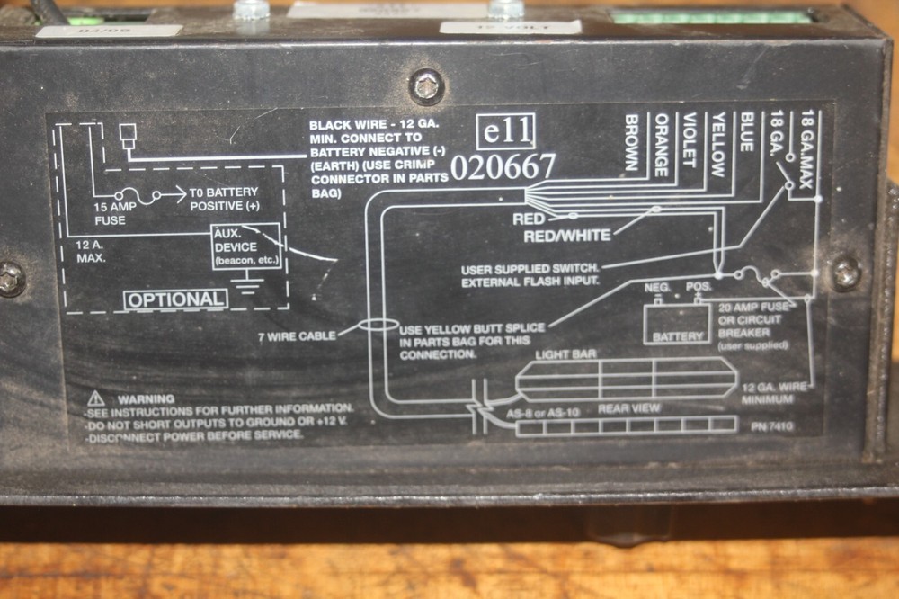 Code 3 Narrowstik Traffic Advisor Controller 020667 7410