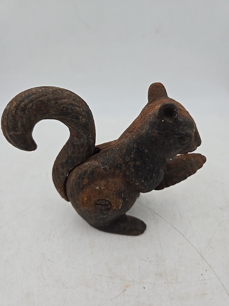Vintage Squirrel Nutcracker Cast Iron Metal
