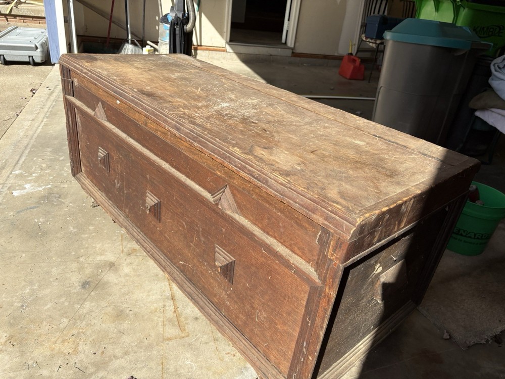 Wood Blanket Chest