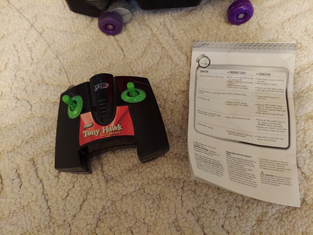 TONY HAWK TYCO BIRDHOUSE SCATEBOARD W/REMOTE CONTROL