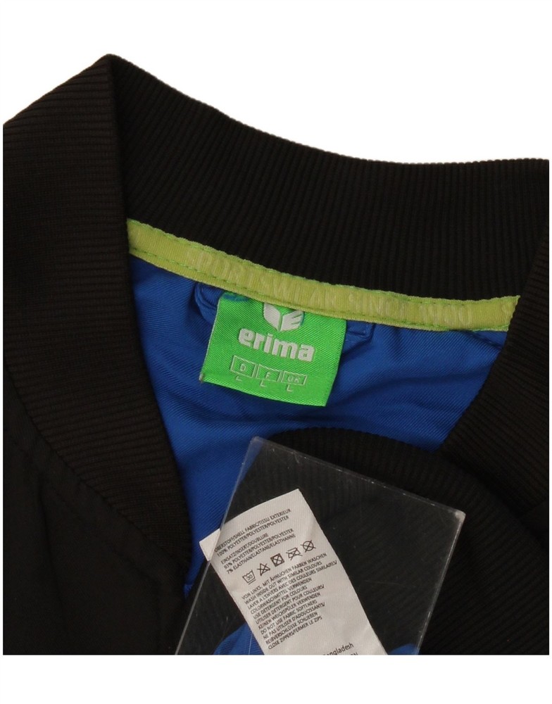 ERIMA Mens Tracksuit Top Jacket Large Blue Colourblock Polyester AE09