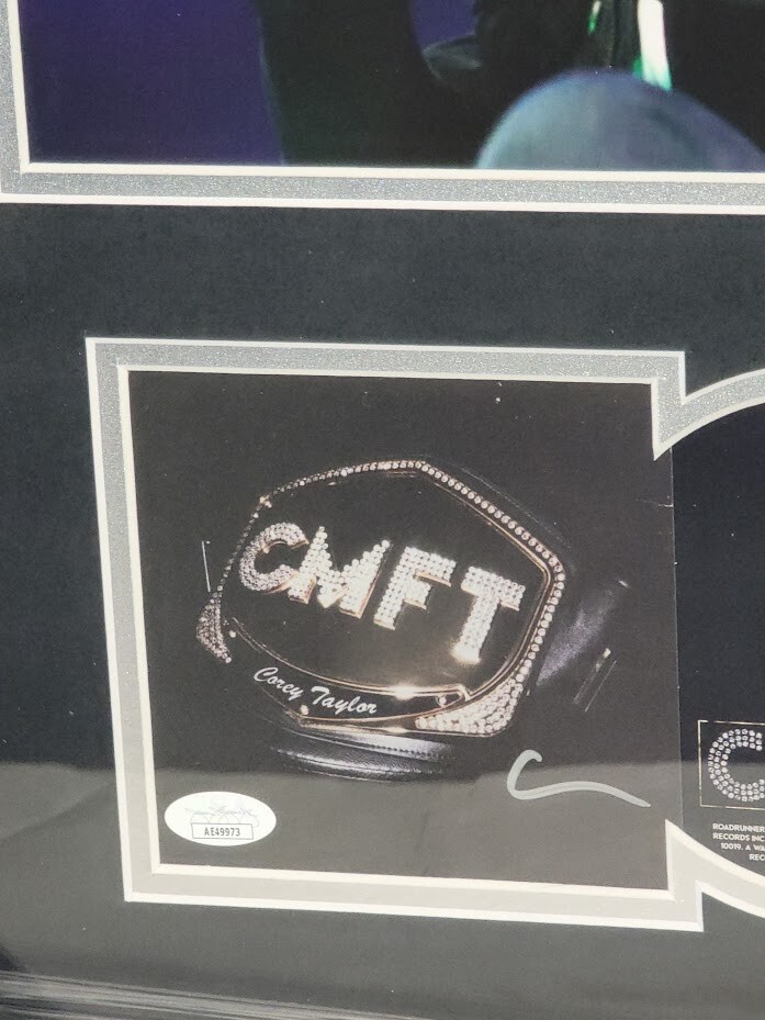 Corey Taylor autographed signed CMFT Slipknot CD JSA Certified Framed