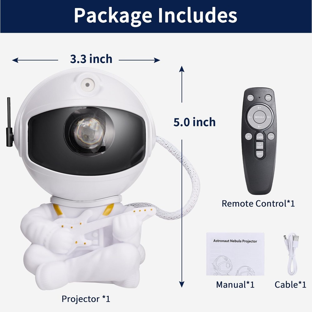 Galaxy Projector Multiple Nebula Modes, Star Projector Galaxy Light with Remo...