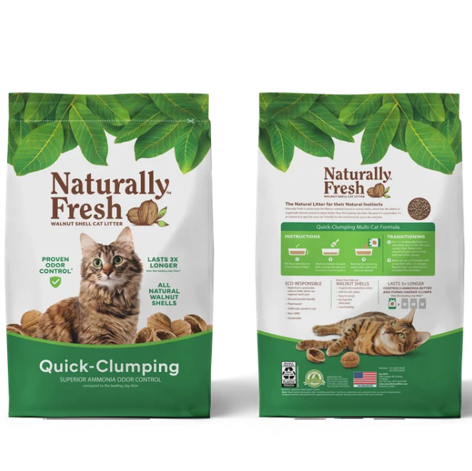 ( 2 Pack ) Naturally Fresh Quick-Clumping Natural Walnut Cat Litter, 26 lbs.