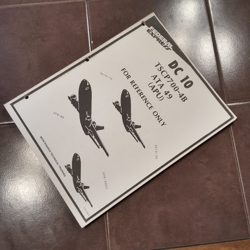 Garrett TSCP700-4B APU Maintenance Technical Training Manual