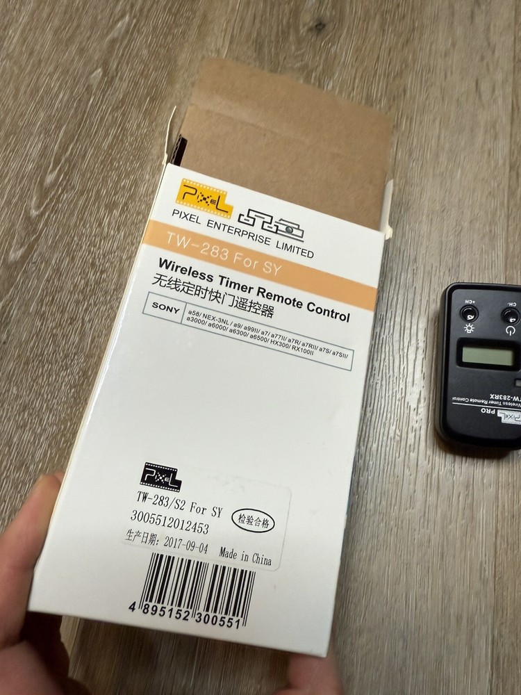 Pixel Pro TW-283 Wireless Timer Remote Control Shutter Release Sony Camera Photo