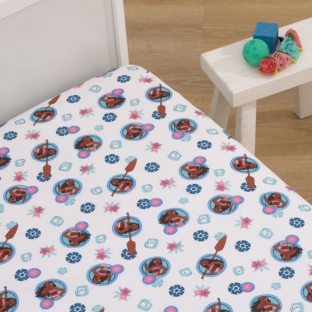 Disney Moana Fitted Crib Sheet 100% Soft Microfiber