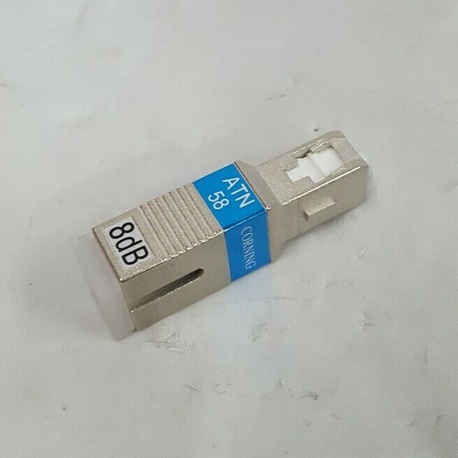 Corning ATN-58-8 8dB Inline Optical Attenuator SC/UPC - Nice!!