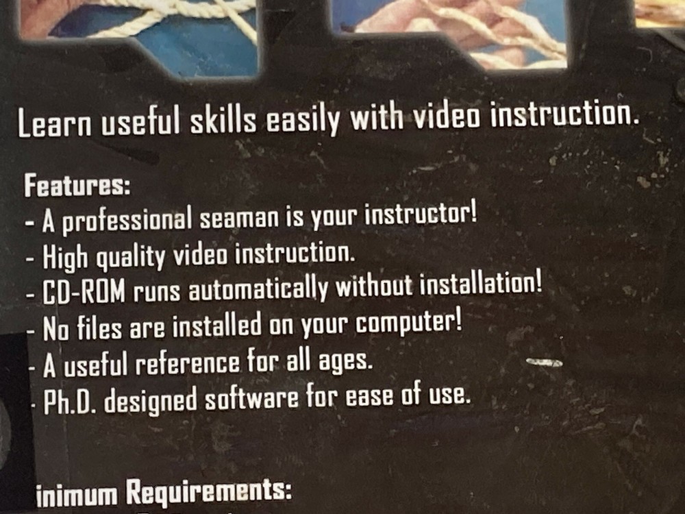 Knot Tying - Splicing Three-Strand line (PC CD-ROM) Instructional Guide *NEW*