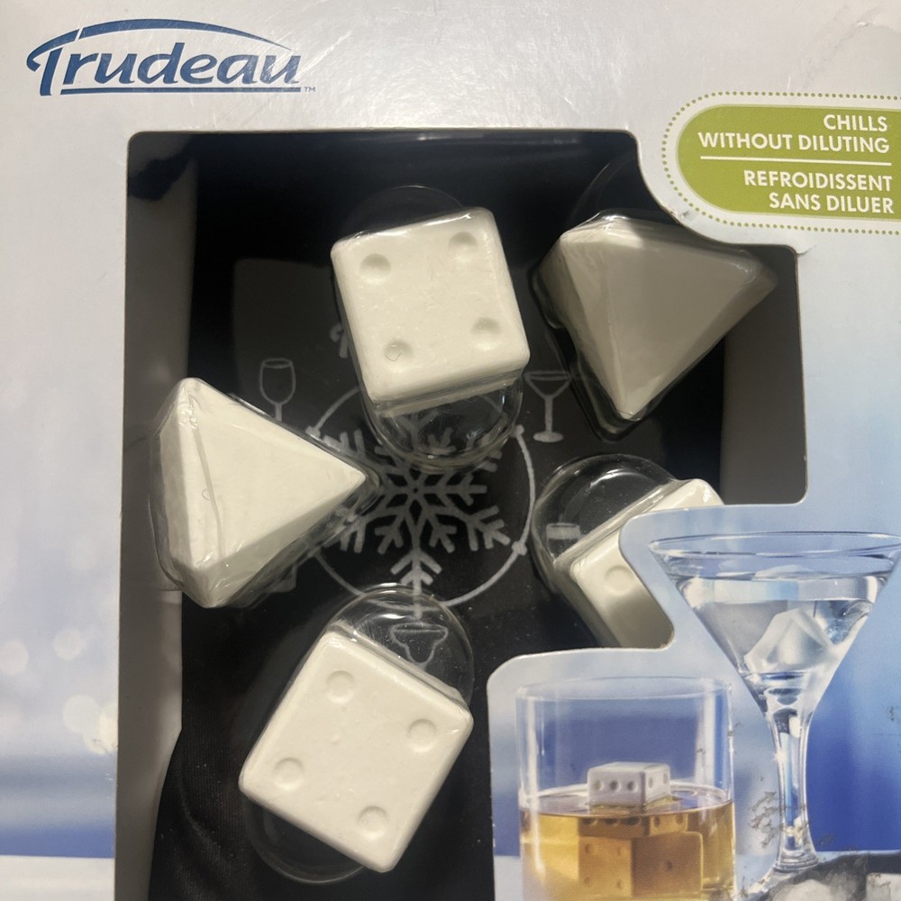 Trudeau - Dice And Diamond Chills Ice Cube Tray - Easy Release