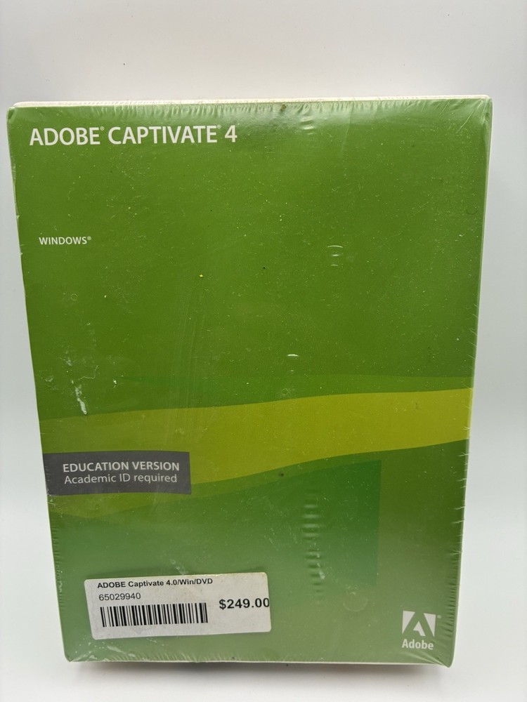Adobe Captivate 4 Education Version for Windows - New Sealed