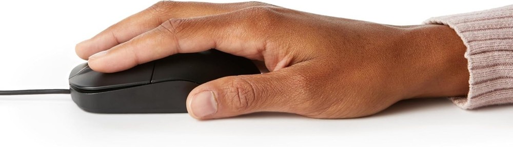 Versatile 3-Button USB Wired Mouse with High-Definition Tracking for All Devices