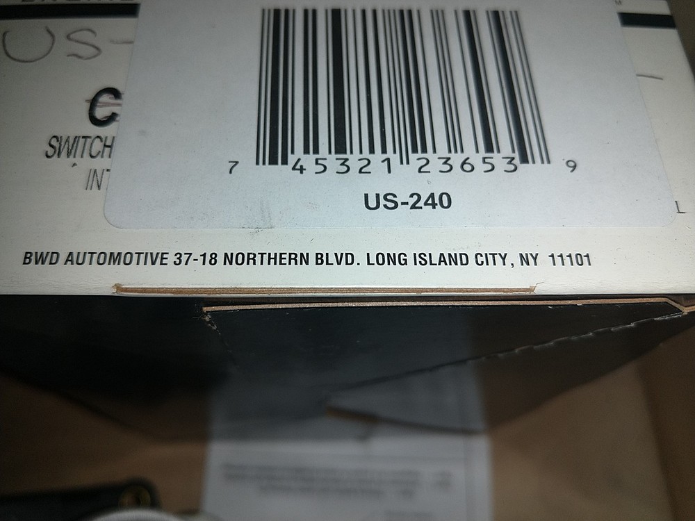 Standard US240 Ignition Ignition Switch P/N:US-240