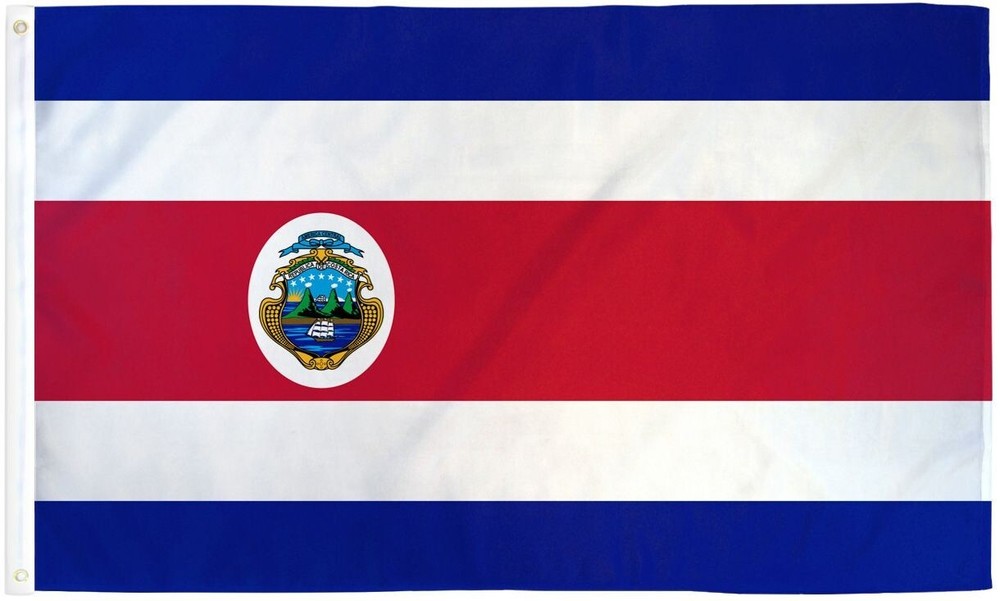 "Costa Rica" 3 ft x 5 ft Polyester Flag