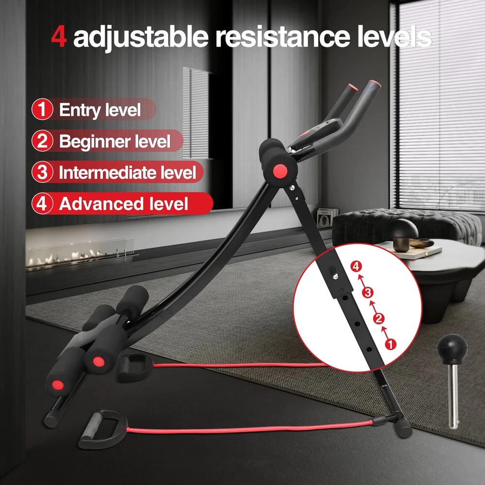 FOLDABLE VERSATILE AB & FULL BODY WORKOUT MACHINE - NEW & SHIPS FREE!