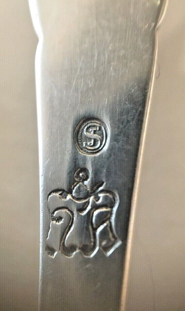 DANISH .826 Silver Demitasse Spoons Set 9