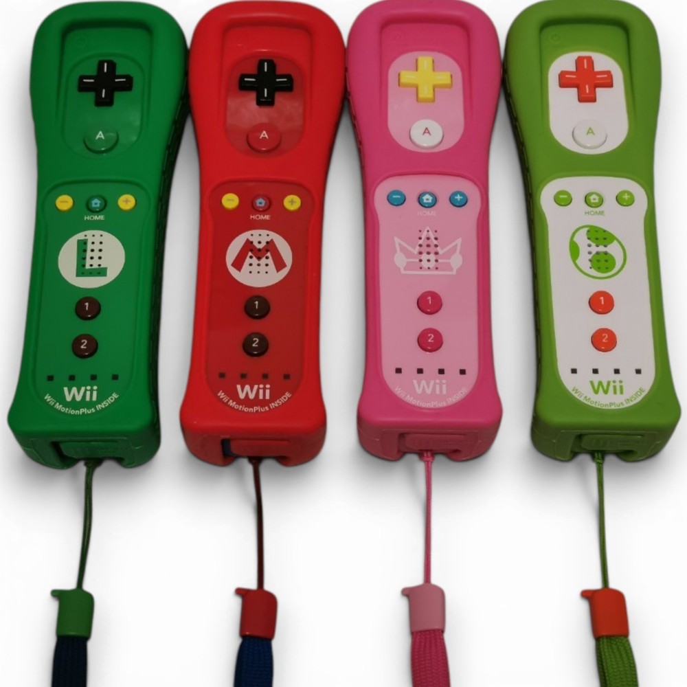 Nintendo Wii Remote Control Controller Motion Plus Mario Luigi Yoshii Peach set