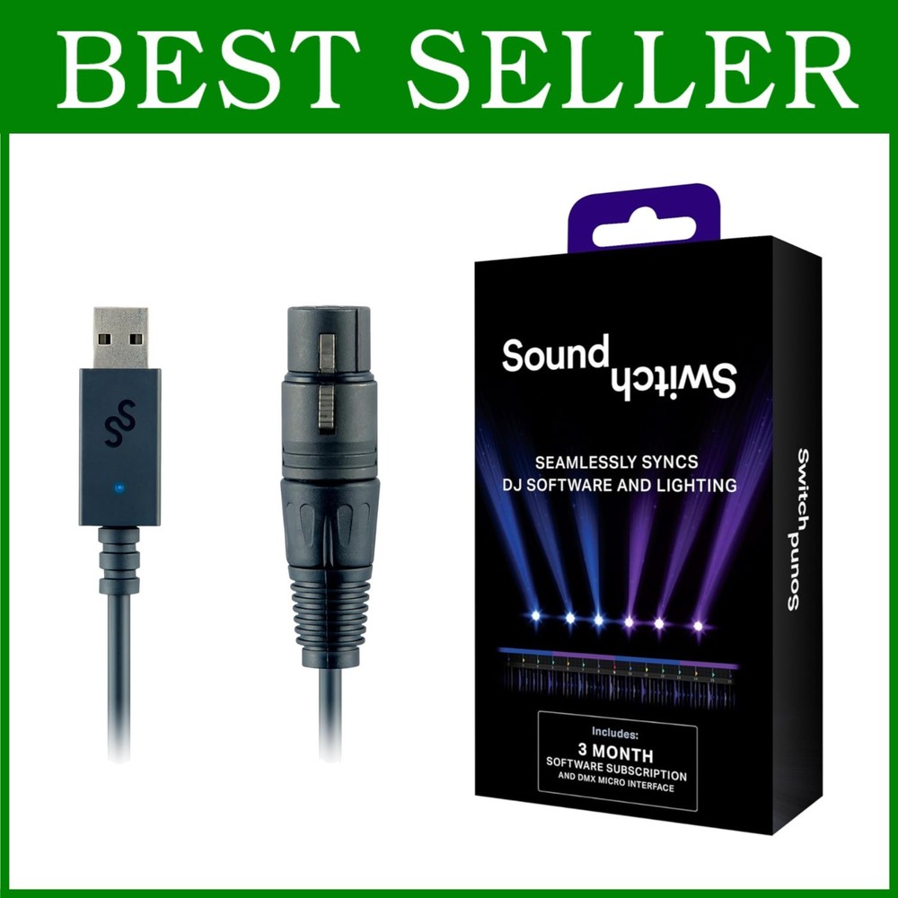 Compact DMX Interface for Lighting Software with Free Access=