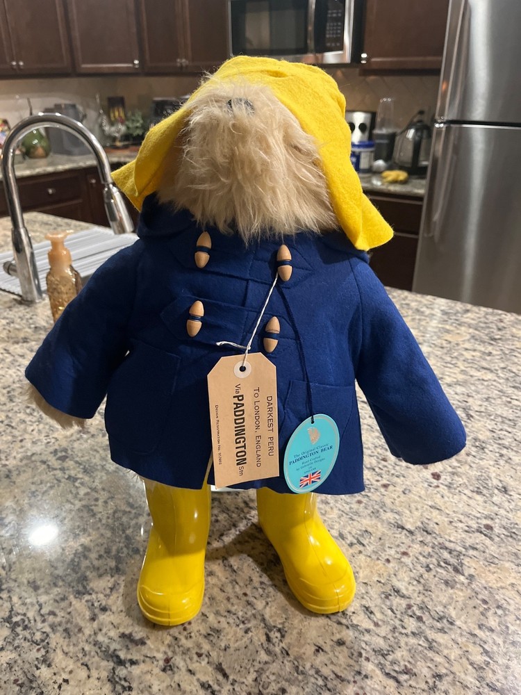 Rare Paddingron Bear Yellow Hat/Yellow Boots Deepest Peru