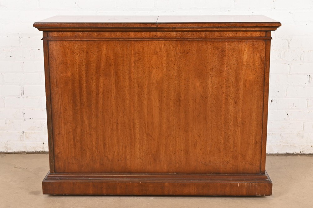 Regency Walnut Expanding Top Buffet Server or Bar Cabinet by Mount Airy