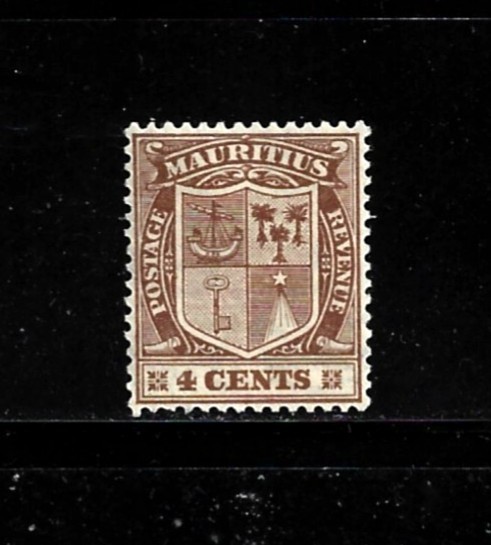 Mauritius Stamp Scott # 167-4c-Mint/VLH-OG-1925