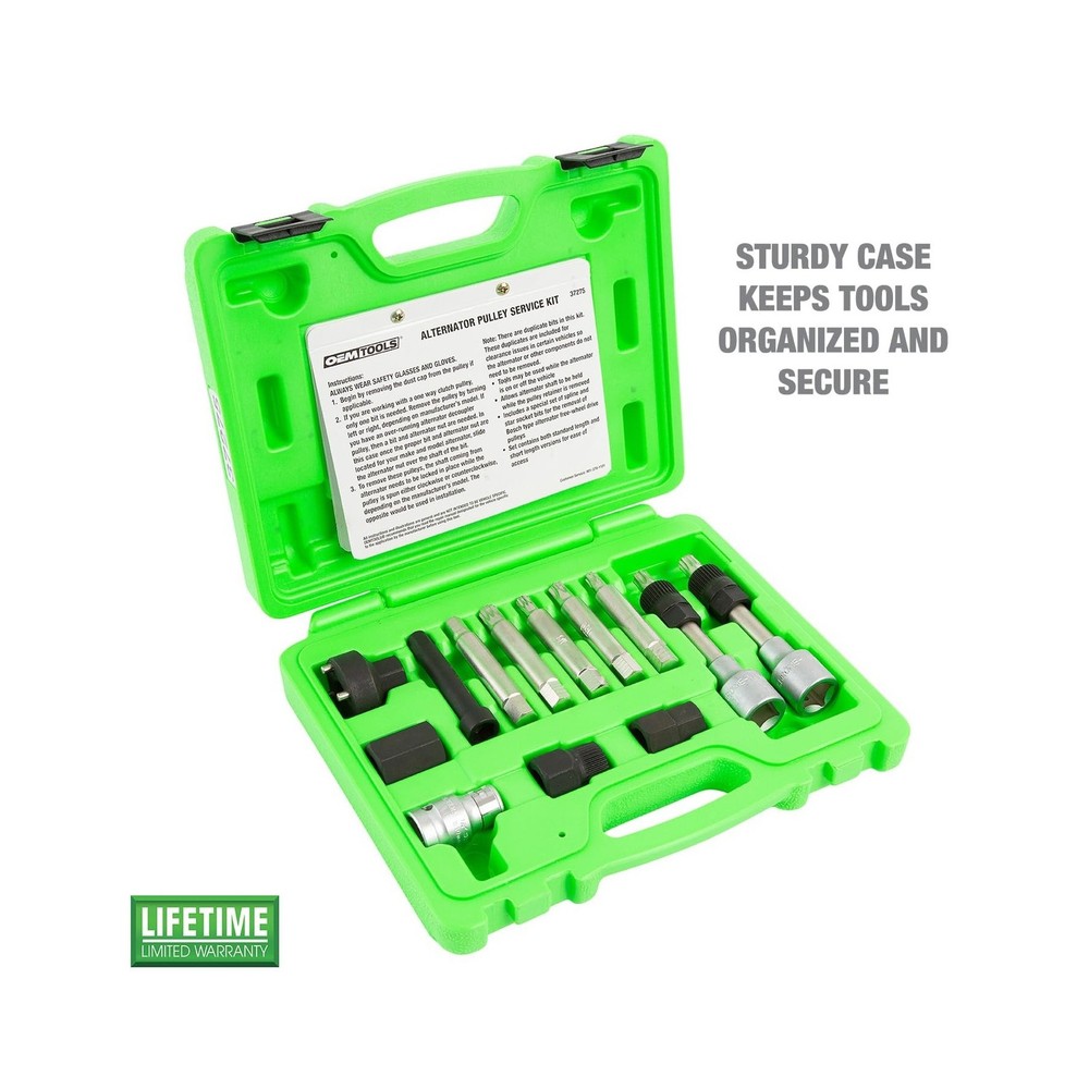 OEMTOOLS 37275 Alternator Decoupler Pulley Service Kit, Alternator Pulley Rem...