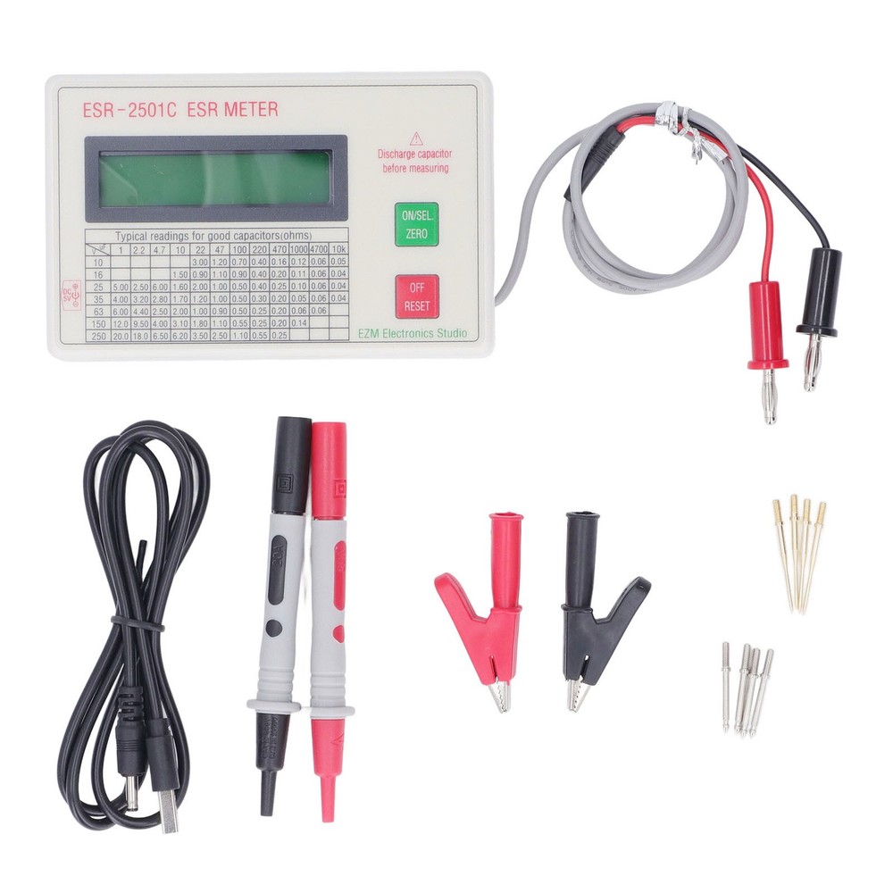 Handheld Capacitor Tester Smart Shutdown Function Capacitance Meter
