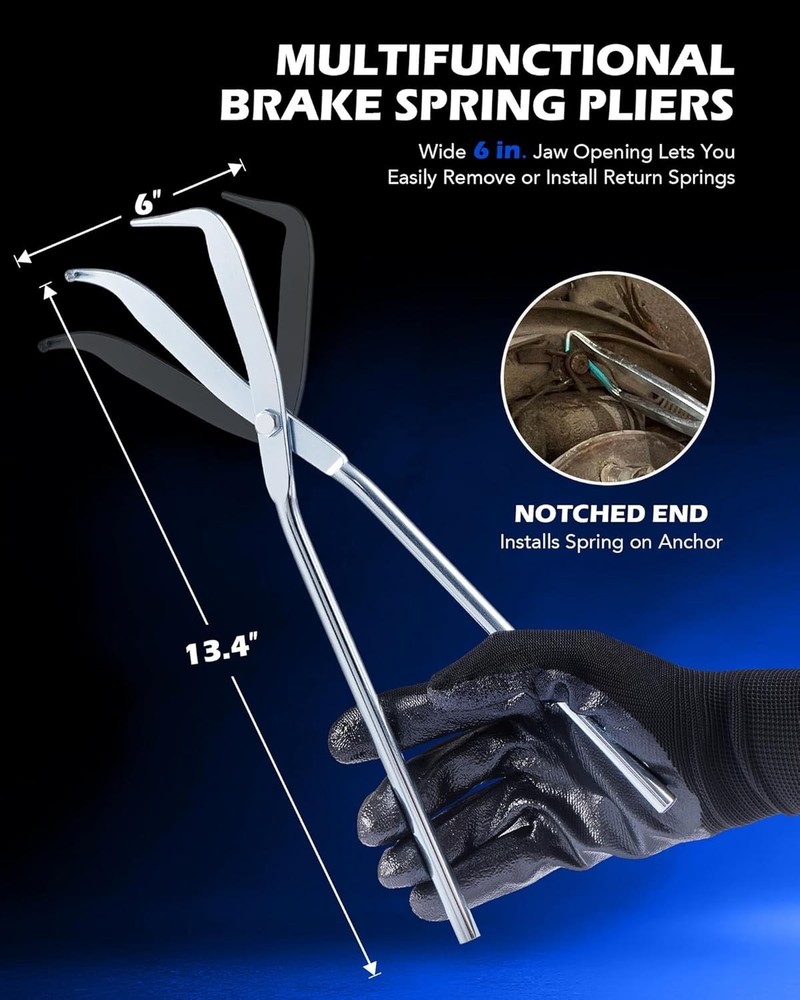 10pc Drum Brake Tool Kit - Set