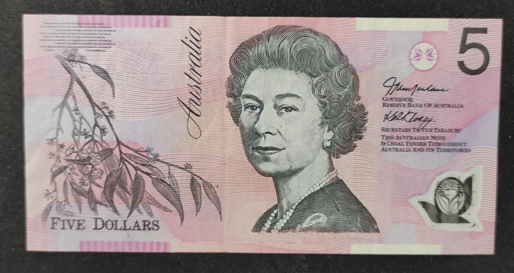 Australia 5 Dollar Bill 2002 Pick-57a Polymer