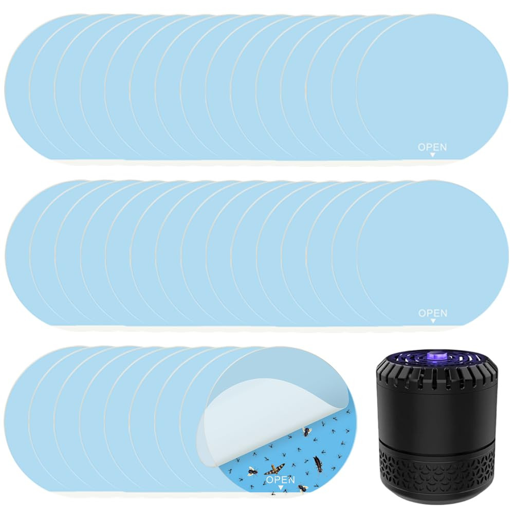 40 Pack 3.4” Replacement Refills for Dynatrap DT152, Indoor Glue Boards Refill S