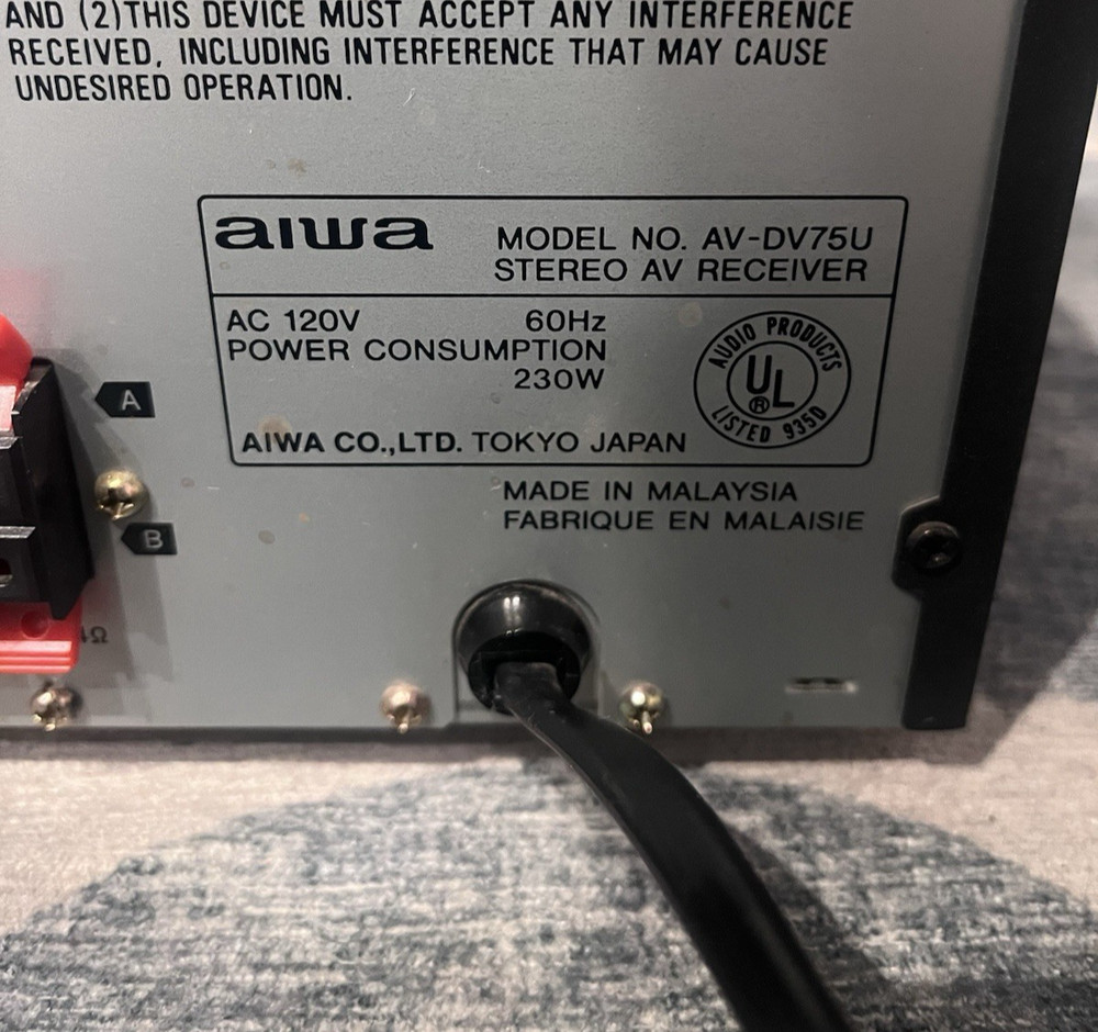 Aiwa AV-DV75U AV Receiver