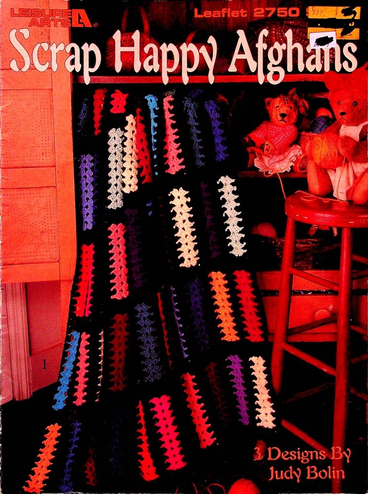 Afghans Scrap Happy Crochet Patterns By Leisure Arts