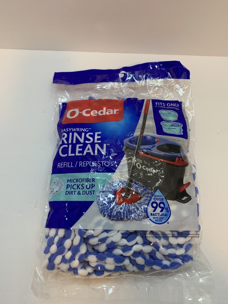 O-Cedar Easy Wring Rinse Clean Spin Mop Head Replacement 2-Tank System