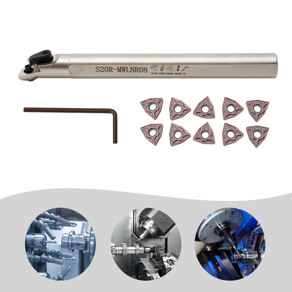 3/4" Lathe Internal Boring Bar Turning Tool Holder + Indexable Carbide Insert