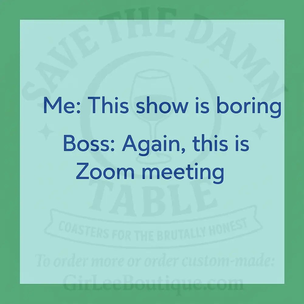 handmade Coaster: Cancel This Series Already