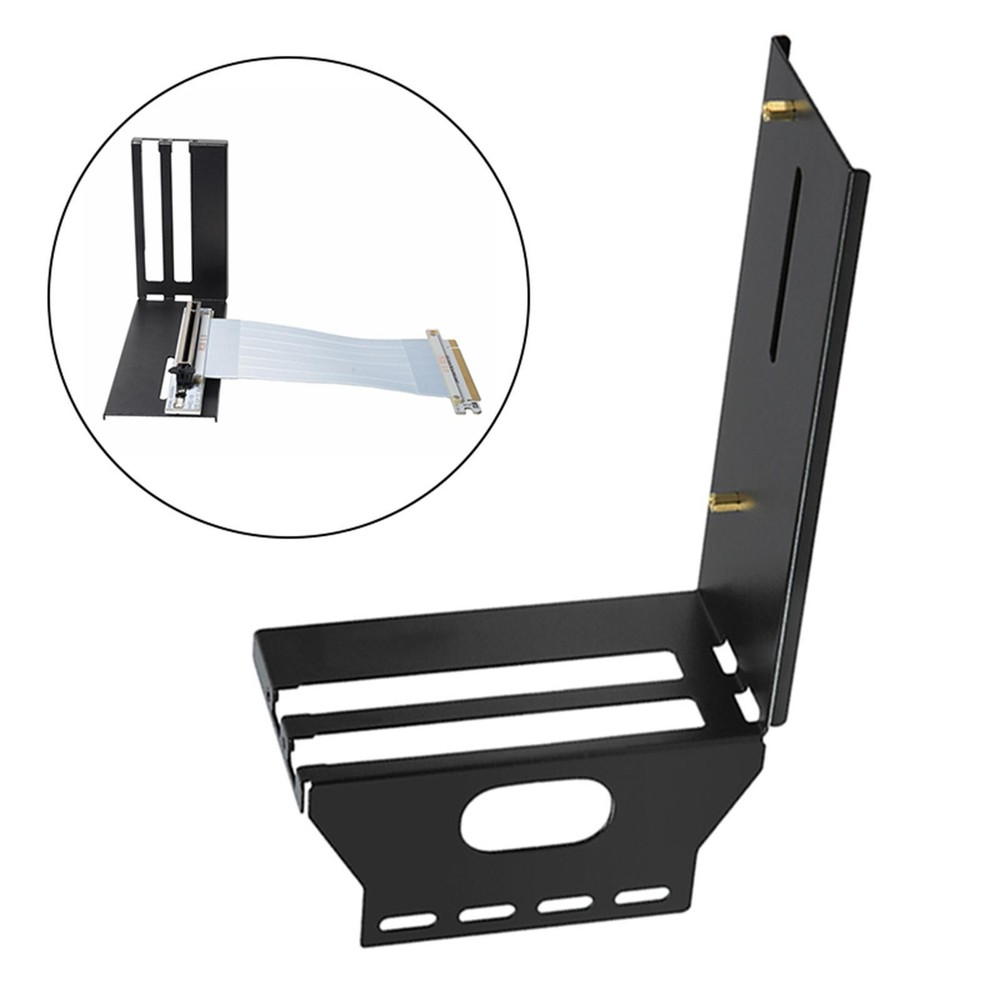 PCIe 16X Riser Graphics Card Cable Vertical Bracket Mount Kickstand Base Adapter