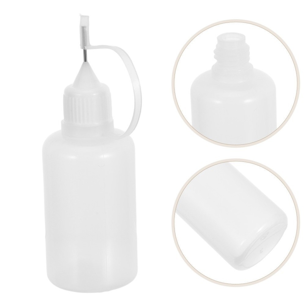 5 Pcs Dispensing and Bottling Empty Glue Applicator Liquid Container