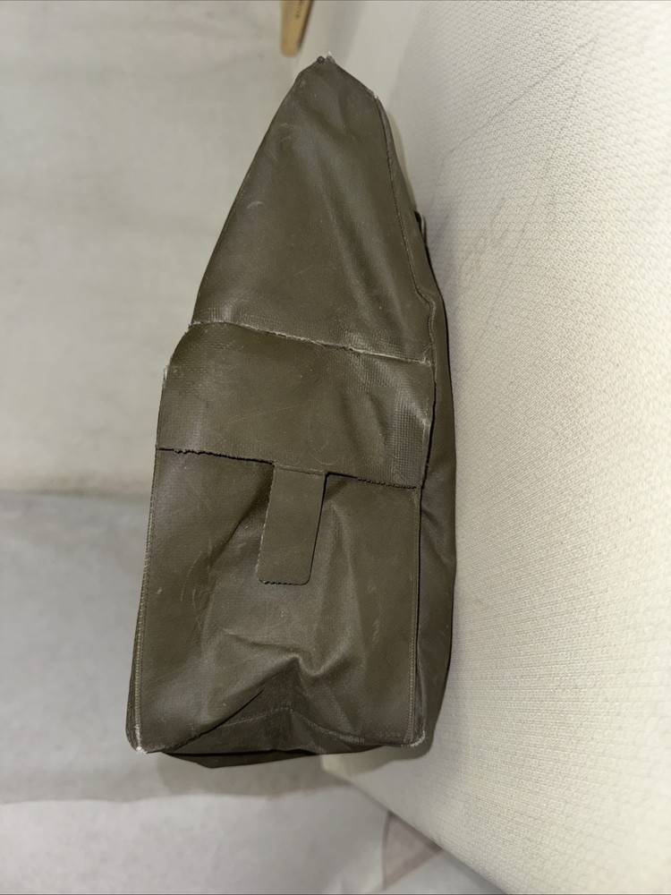 Vintage Military Rubberized Gas Mask Bag