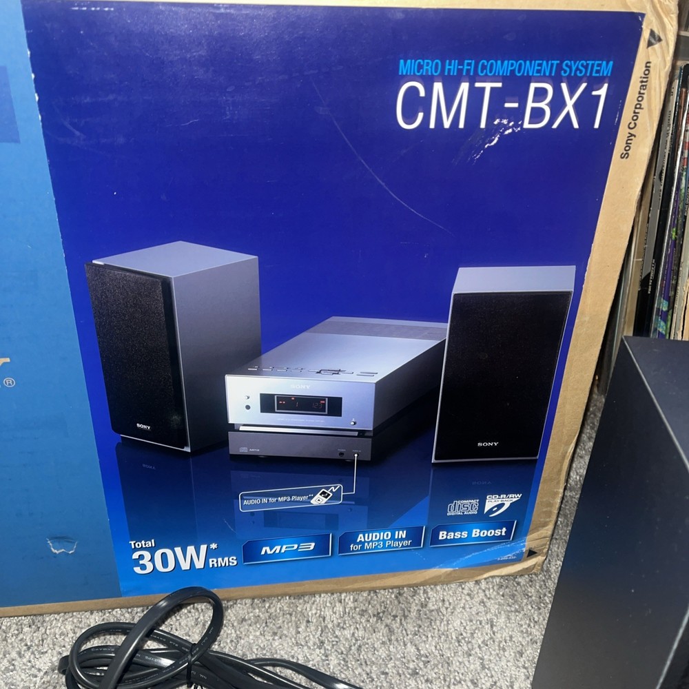 Sony CMT-BX1 Micro Hi-Fi Component System CD Player, AM/FM Display Unit READ