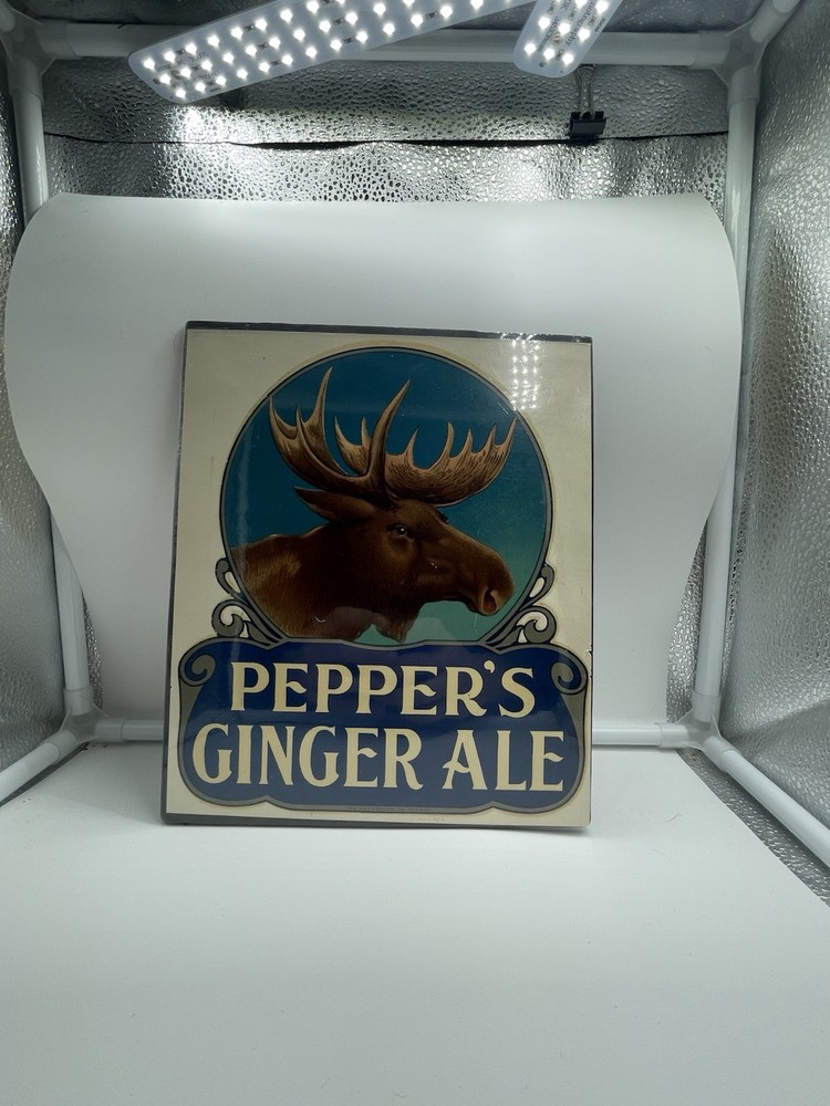 1920s Pepper Ginger Ale Sign