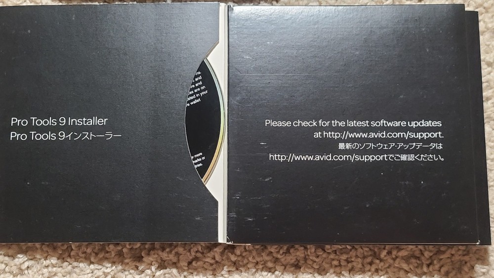 Avid Pro Tools 9 Softwares 3 Discs And Booklets - USED - READ DESCRIPTION!