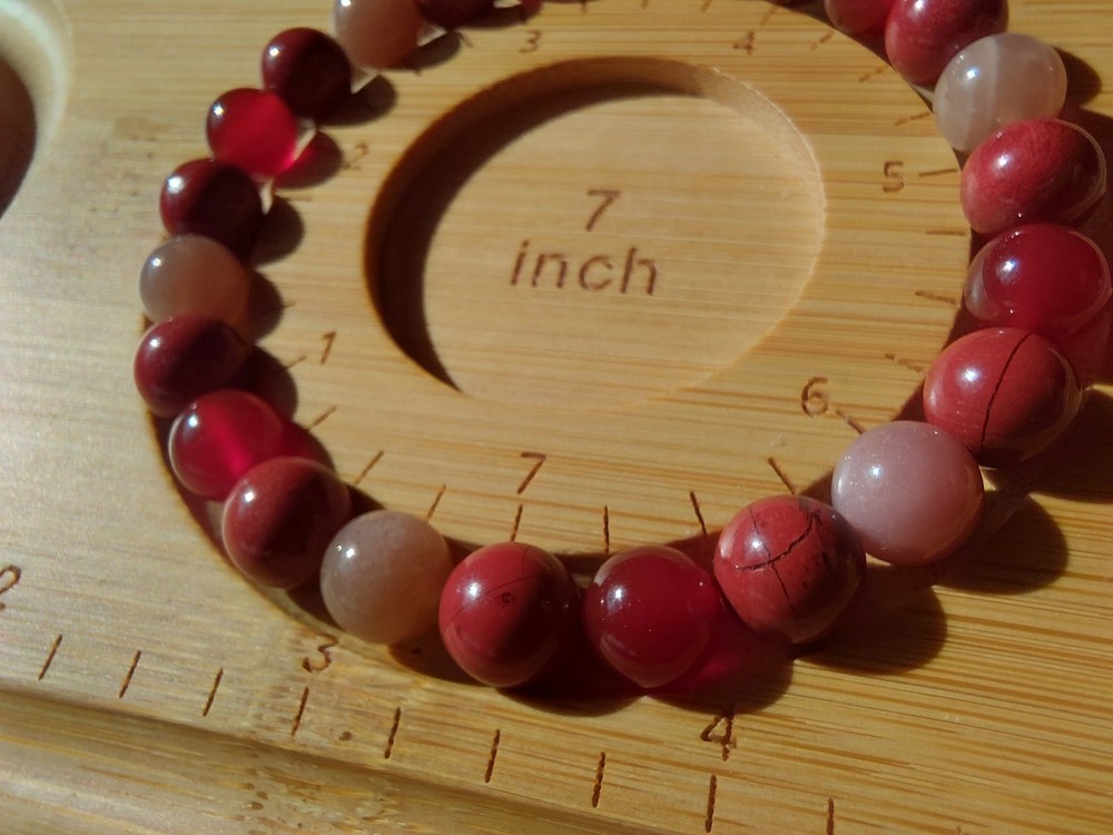 Red Jasper/Carnelian/Sunstone Bracelet
