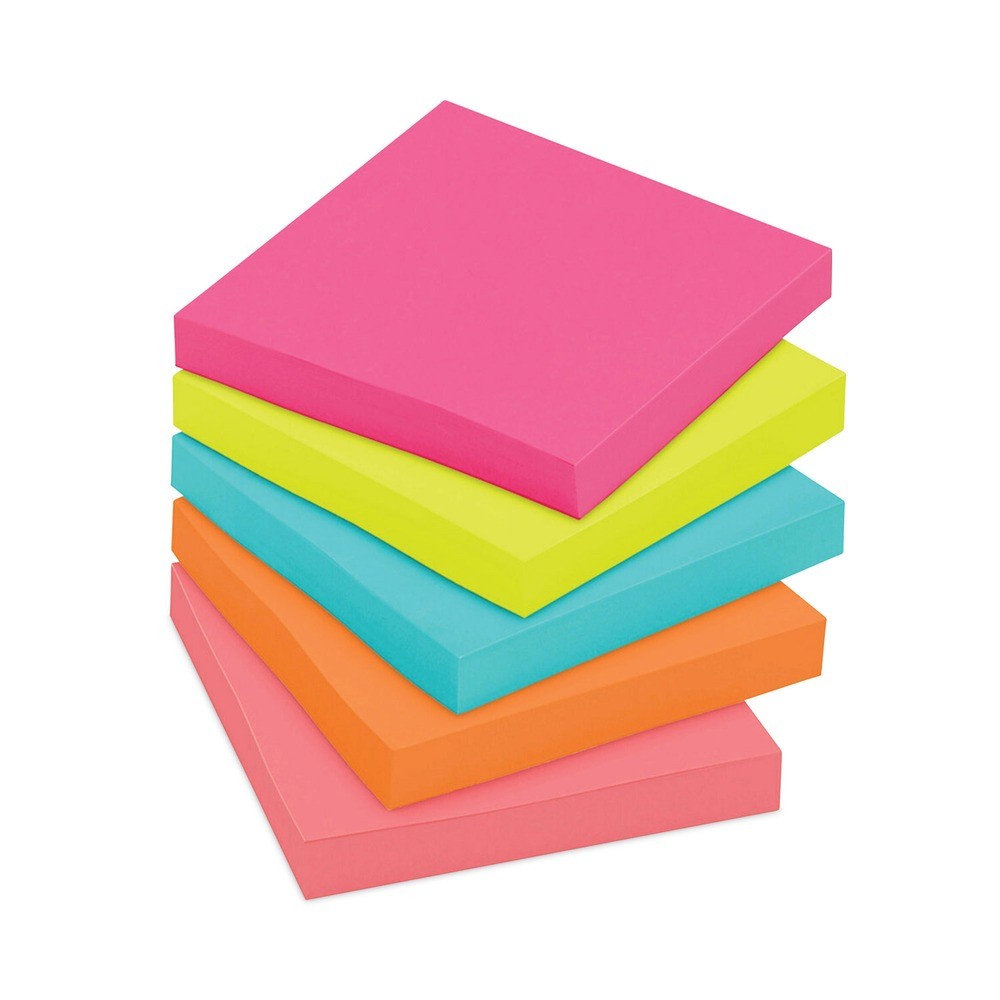 Post-it Notes 65414AN 3 in. x 3 in. Original Pads - Poptimistic (14/Pack) New