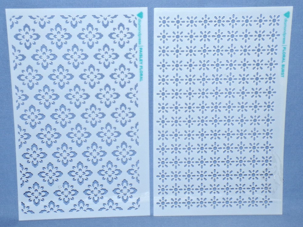 Diamond Press Paisley Stencils Assorted Design Patterns 7 pc Set New Free Ship