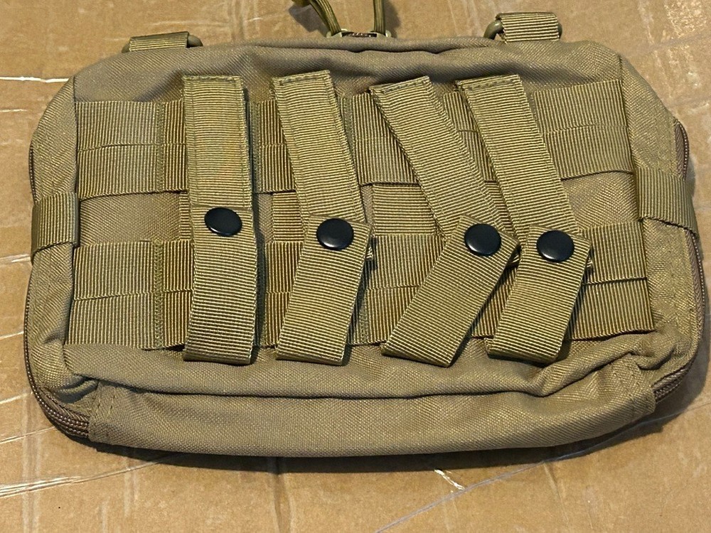 Tactical storage bag molle 8" x 10 1/2"