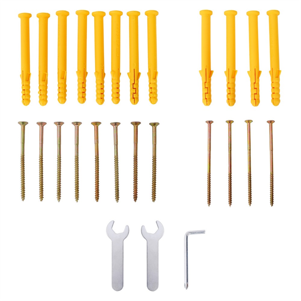 Multi-Use Swedish Ladder Wall Mounted Solid Wood Pull Up Bar 286lbs Capacity